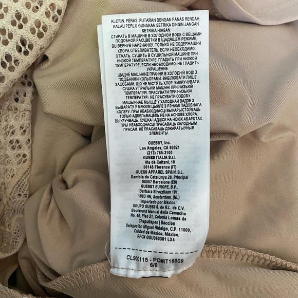 🌸GUESS🌸 bodycon nude sleeveless lace dress - Picture 11 of 12